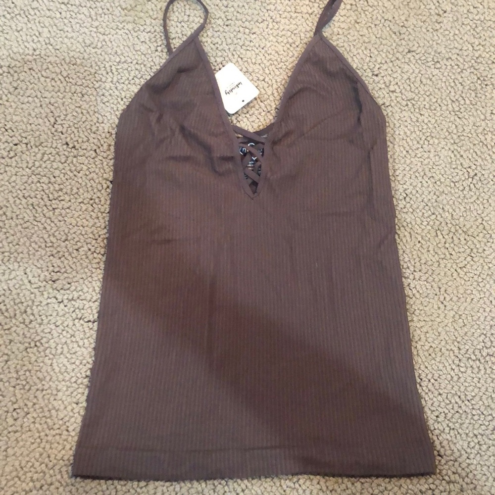 Free People cross cross cami